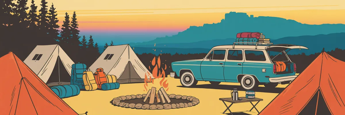 Reckless Media basecamp illustration