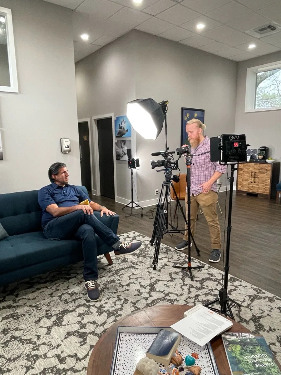 Client video production shoot