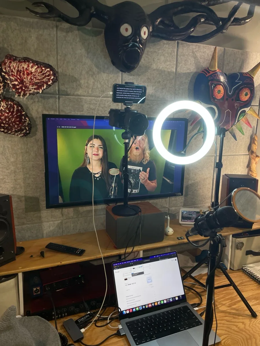Home podcast recording setup