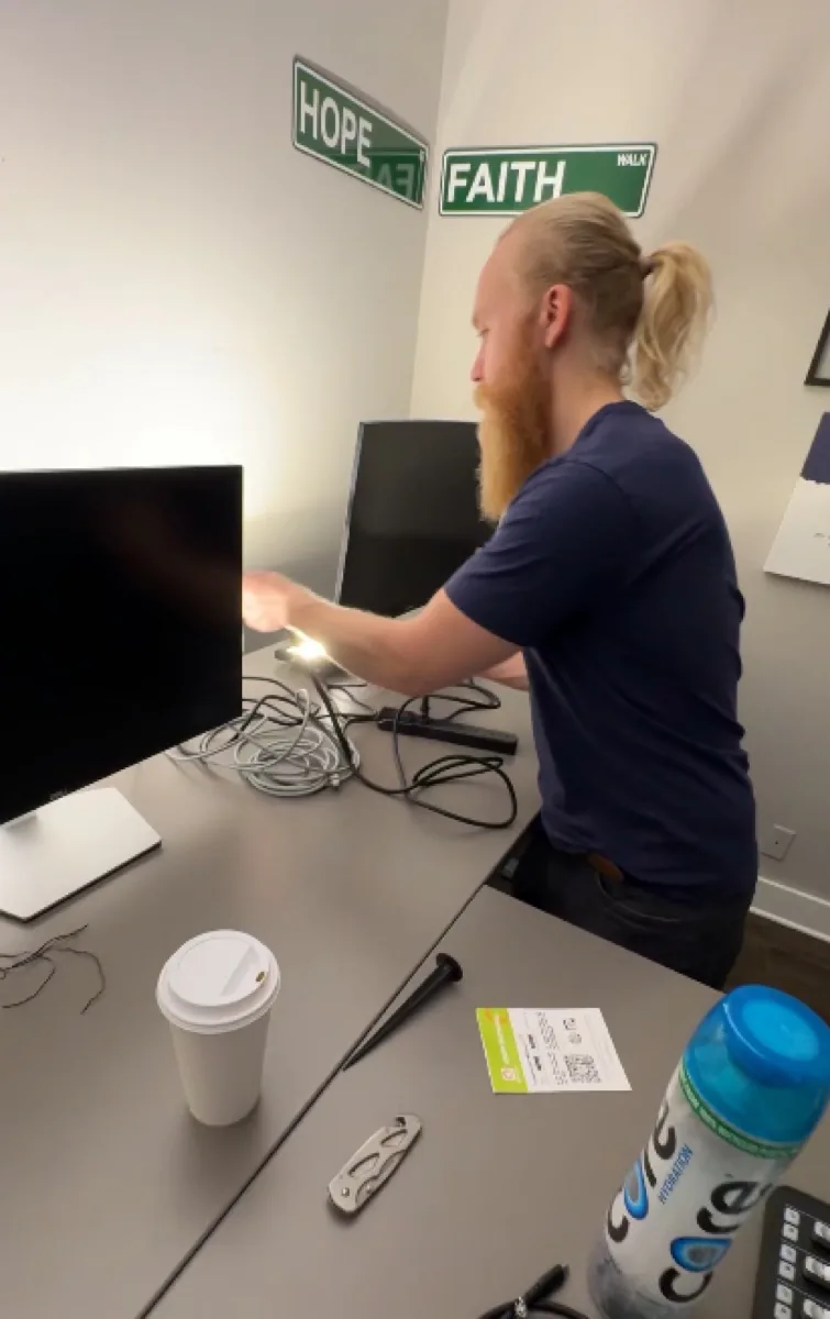 Client podcast setup we built