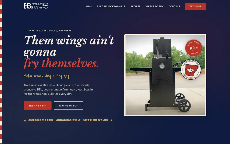 Hurricane Bay product site