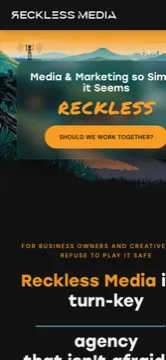 Reckless Media mobile view